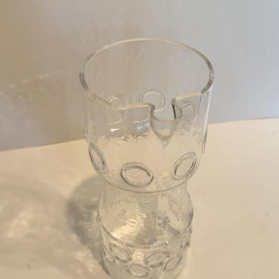 LOT 120F: Funky Wine Decanter w/ 4 Matching Glasses
