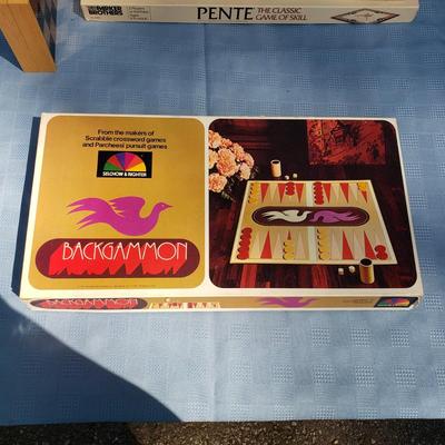 LOT 123G: Game Night! Vintage Candyland, Backgammon, Pente, and More