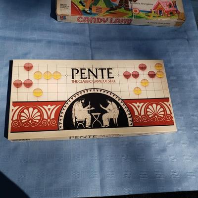 LOT 123G: Game Night! Vintage Candyland, Backgammon, Pente, and More