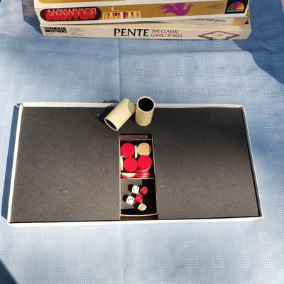 LOT 123G: Game Night! Vintage Candyland, Backgammon, Pente, and More