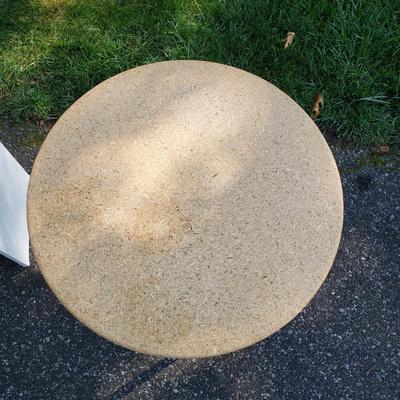 LOT 125G: Cosco Stepstool, Round Accent Table, 3-Tier Shelving Unit
