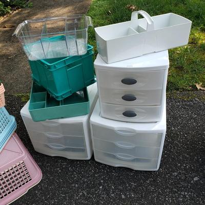LOT 126G: Huge Organization Assortment; Baskets, Bins, and Drawers