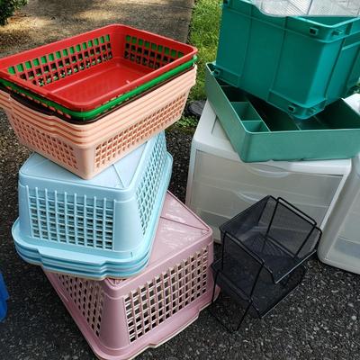LOT 126G: Huge Organization Assortment; Baskets, Bins, and Drawers