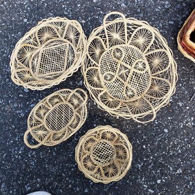 LOT 127G: Baskets Galore! Large Assortment of Baskets in Various Shapes and Sizes