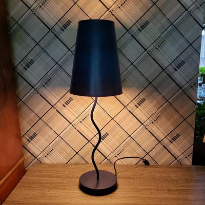 LOT 128L: Vintage Celestial Blue Decor Collection; Mirror, Wall Hanging, Lamps, and More
