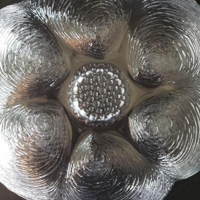 LOT 131L: Embossed Oyster Shell Dish, Mikasa Satin Leaves Bowl, and Set of 12 Botanic Leaf Dishes