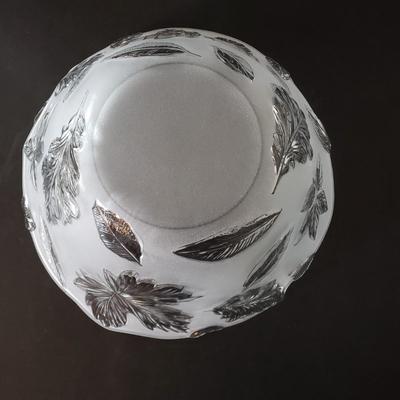 LOT 131L: Embossed Oyster Shell Dish, Mikasa Satin Leaves Bowl, and Set of 12 Botanic Leaf Dishes