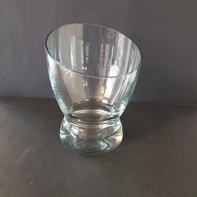 LOT 132L: Fostoria American Footed Dish and Clear Glass Decorative Pieces