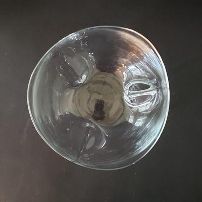 LOT 132L: Fostoria American Footed Dish and Clear Glass Decorative Pieces
