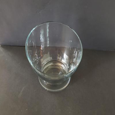 LOT 132L: Fostoria American Footed Dish and Clear Glass Decorative Pieces
