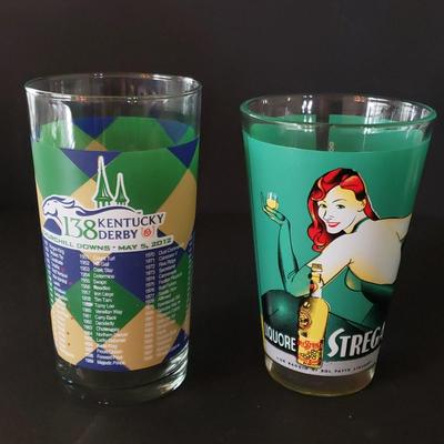 LOT 133D: Large Barware Collection; Schlitz Glasses, Stemware, Decanters, and More