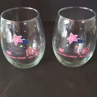 LOT 133D: Large Barware Collection; Schlitz Glasses, Stemware, Decanters, and More
