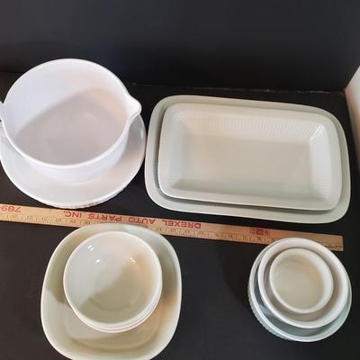 LOT 139K: Ceramic Kitchenware and Dish Assortment; Dansk, Corningware, Schmidt, and More