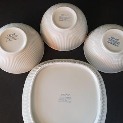 LOT 139K: Ceramic Kitchenware and Dish Assortment; Dansk, Corningware, Schmidt, and More