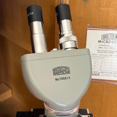 LOT 148F: Vintage Bristolscope Bristoline Microscope