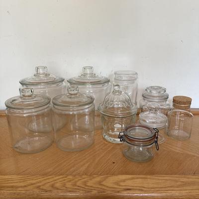 LOT 149F: Glass Jars & Canisters
