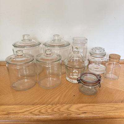LOT 149F: Glass Jars & Canisters