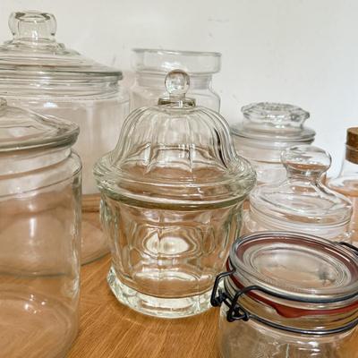 LOT 149F: Glass Jars & Canisters