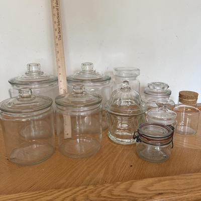 LOT 149F: Glass Jars & Canisters