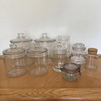 LOT 149F: Glass Jars & Canisters