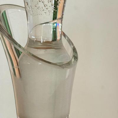 LOT 150F: Bubble Glass Decanter w/ Matching Cups