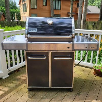 LOT 154P: Weber Genesis Natural Gas Grill with Cover
