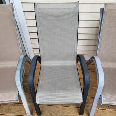 LOT 156P: Six Patio Lounge Chairs and Two Patio Lounge Rocking Chairs