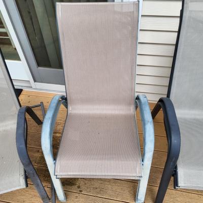 LOT 156P: Six Patio Lounge Chairs and Two Patio Lounge Rocking Chairs