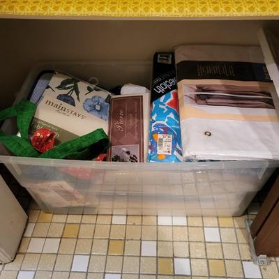 LOT 157B: Closet Full of Linens Including Towels, Sheets and More