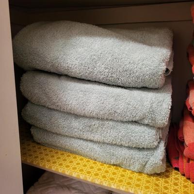 LOT 157B: Closet Full of Linens Including Towels, Sheets and More