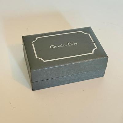 LOT 162F: Christian Dior Cufflinks & Tie Tacks Set
