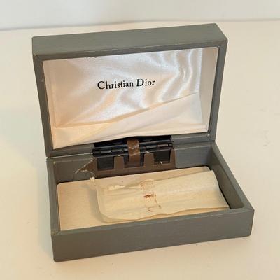 LOT 162F: Christian Dior Cufflinks & Tie Tacks Set