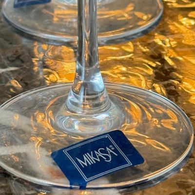 LOT 163D: HUGE Collection of Stemware: Mikasa Martini Glasses, Etched Glasses, Pressed & More