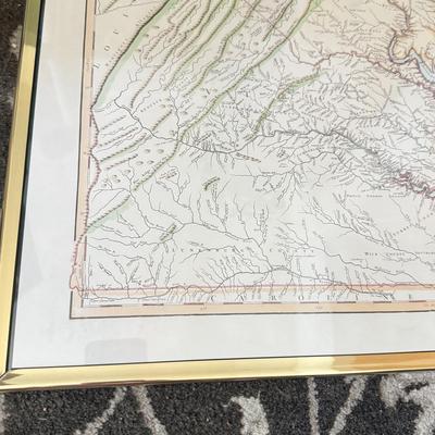 LOT 170F: Vintage Map Poster of Maryland / Virginia