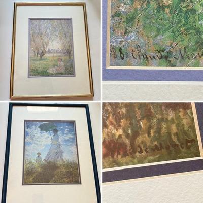 LOT 172F: Vintage Claude Monet Art Prints