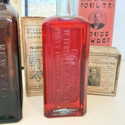 LOT 174F: Vintage Medicine / Apothecary Bottles & Tonics