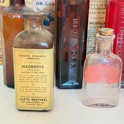 LOT 174F: Vintage Medicine / Apothecary Bottles & Tonics