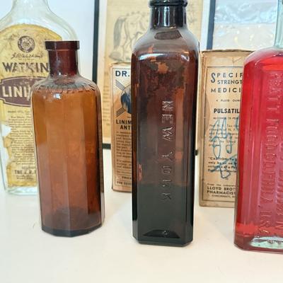 LOT 174F: Vintage Medicine / Apothecary Bottles & Tonics