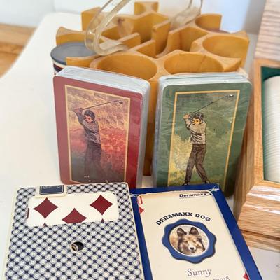 LOT 175F: Poker Night! Several Packs of Cards & Sets of Chips