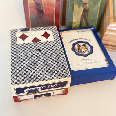LOT 175F: Poker Night! Several Packs of Cards & Sets of Chips