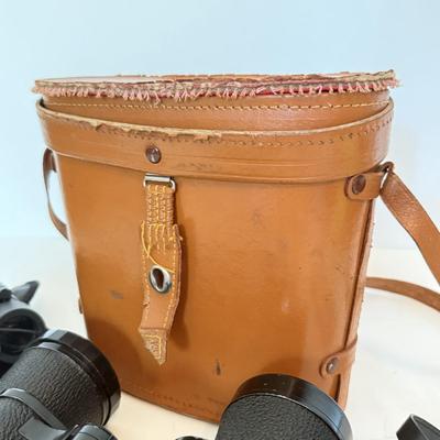 LOT 176F: Vintage Bencon 7x50 Field Binoculars & 10x25 Travel Binoculars