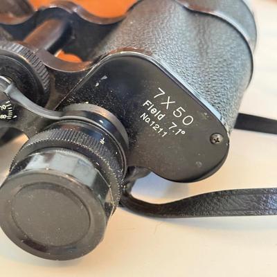 LOT 176F: Vintage Bencon 7x50 Field Binoculars & 10x25 Travel Binoculars