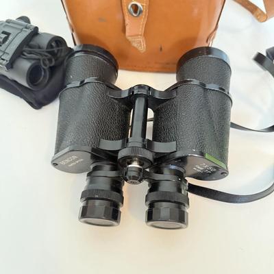 LOT 176F: Vintage Bencon 7x50 Field Binoculars & 10x25 Travel Binoculars