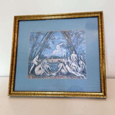 LOT 178F: “A Group of Bathers” Print by Paul Cézanne