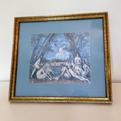 LOT 178F: “A Group of Bathers” Print by Paul Cézanne