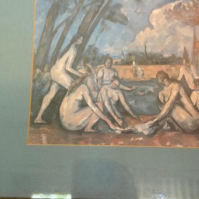 LOT 178F: “A Group of Bathers” Print by Paul Cézanne