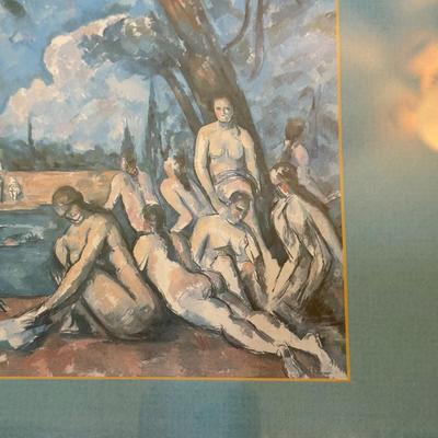 LOT 178F: “A Group of Bathers” Print by Paul Cézanne