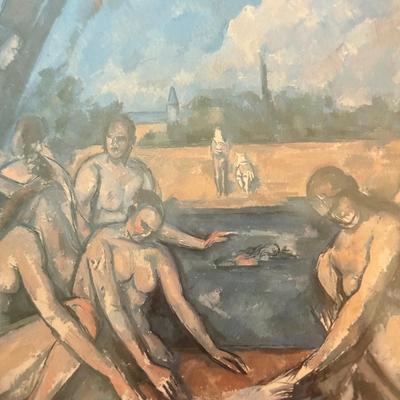 LOT 178F: “A Group of Bathers” Print by Paul Cézanne