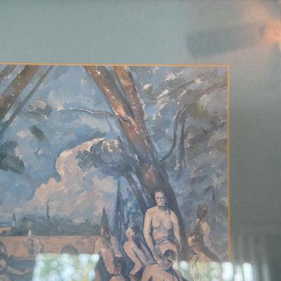LOT 178F: “A Group of Bathers” Print by Paul Cézanne