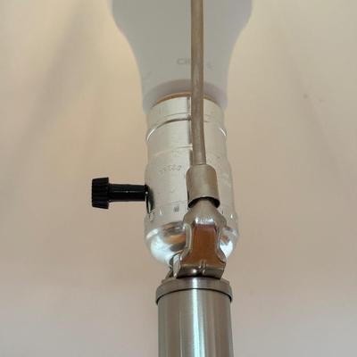 LOT 180F: Pair of Funky Modern Glass Bubble Lamps